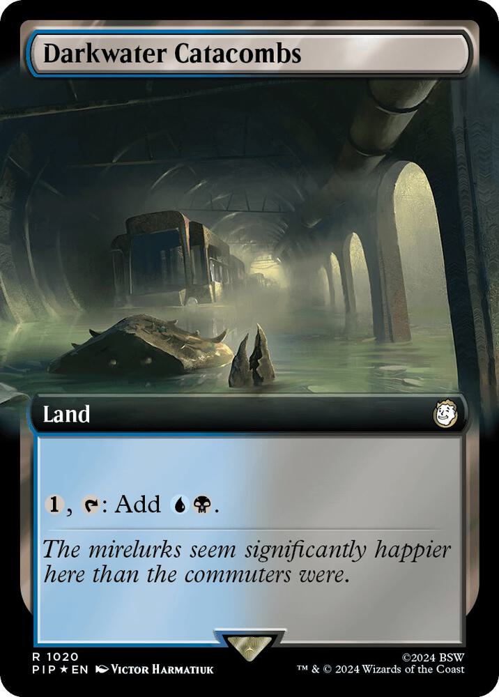 Darkwater Catacombs Extended Art Surge Foil 1020 (Universes Beyond: Fallout)  - Foil | Good Games Adelaide SA