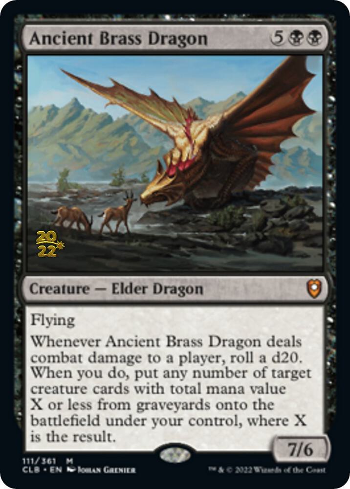 Ancient Brass Dragon 111 (Prerelease Cards)  - PreRelease Foil | Good Games Adelaide SA