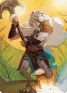 Ajani Sleeper Agent Art Card 42 (Art Series: Dominaria United)  | Good Games Adelaide SA