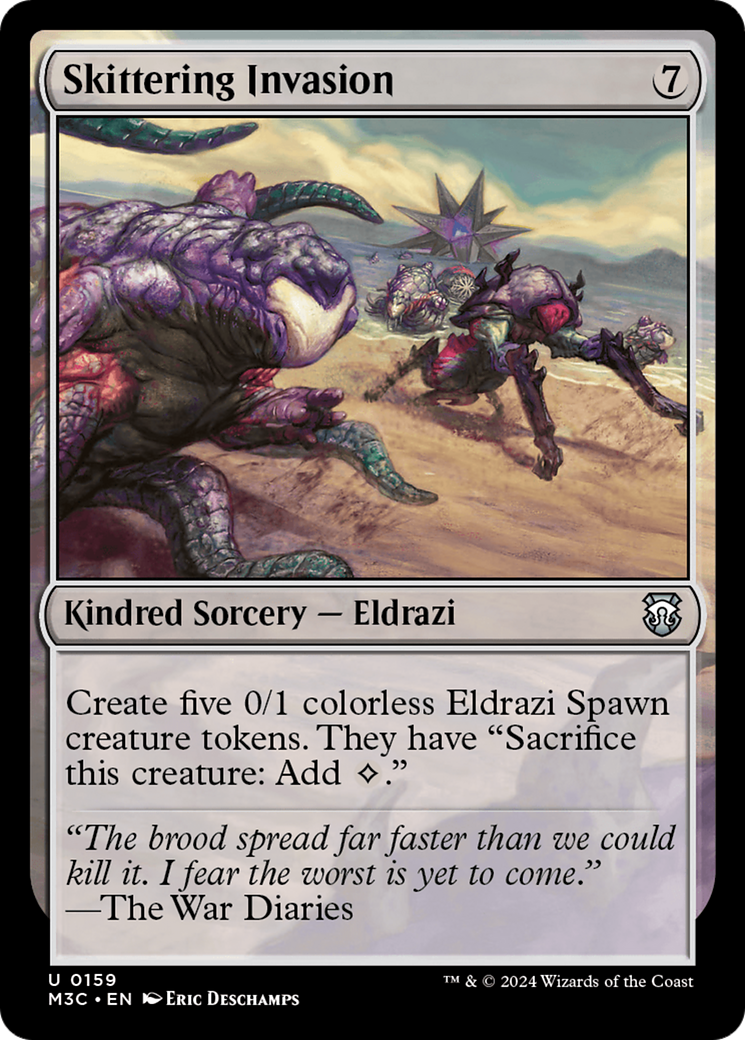 Skittering Invasion (Ripple Foil) [Modern Horizons 3 Commander] | Good Games Adelaide SA