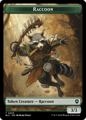 Rat // Raccoon Double-Sided Token [Bloomburrow Commander Tokens] | Good Games Adelaide SA