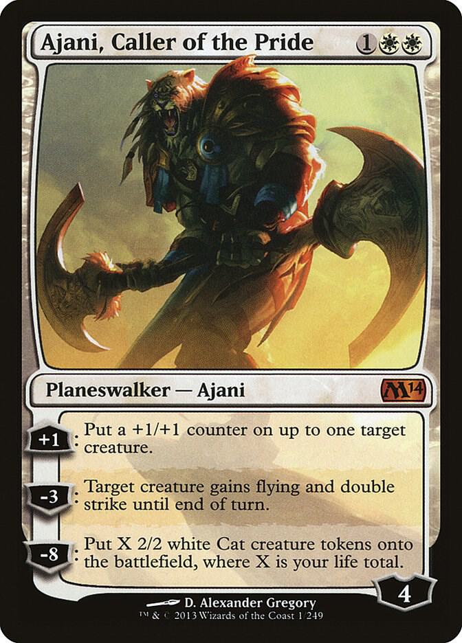 Ajani, Caller of the Pride 1 (Magic 2014 (M14))  - Foil | Good Games Adelaide SA