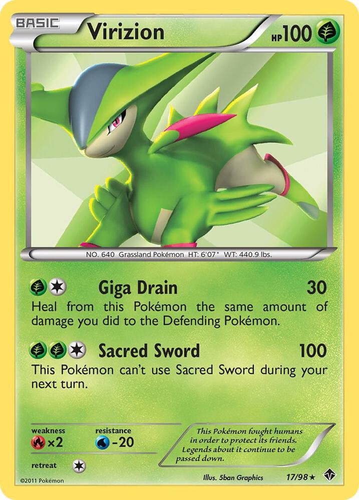 Virizion 17/98 (Emerging Powers)  - Holofoil | Good Games Adelaide SA