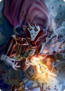 Flame Blessed Bolt Art Card 44 (Art Series: Innistrad: Crimson Vow)  | Good Games Adelaide SA