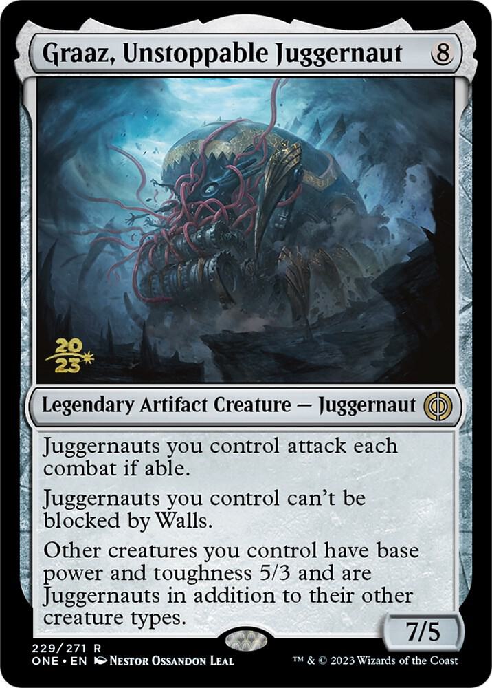 Graaz Unstoppable Juggernaut 229 (Prerelease Cards)  - Foil | Good Games Adelaide SA
