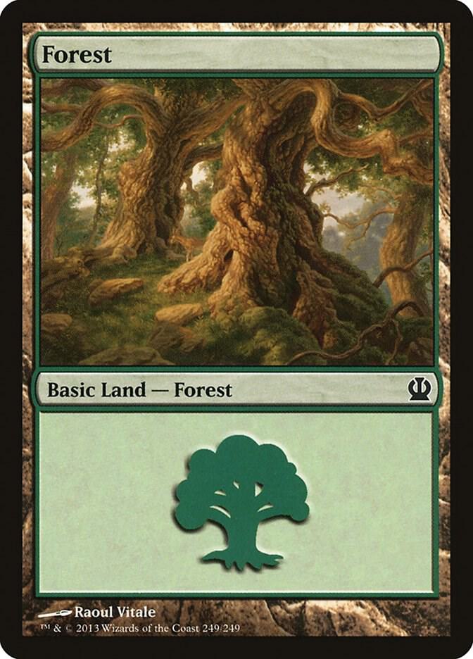 Forest 249 (Theros)  - Foil | Good Games Adelaide SA