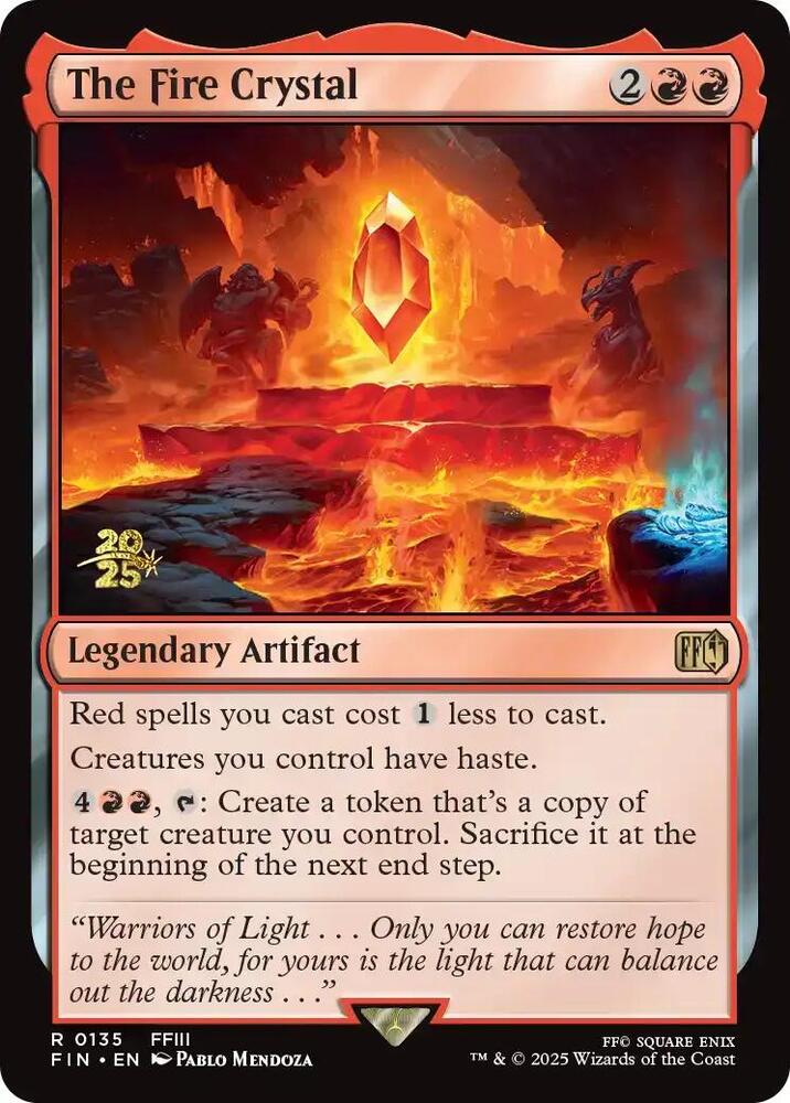 The Fire Crystal 135 (Prerelease Cards)  - Foil | Good Games Adelaide SA