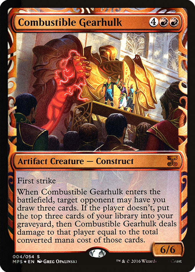 Combustible Gearhulk [Kaladesh Inventions] | Good Games Adelaide SA
