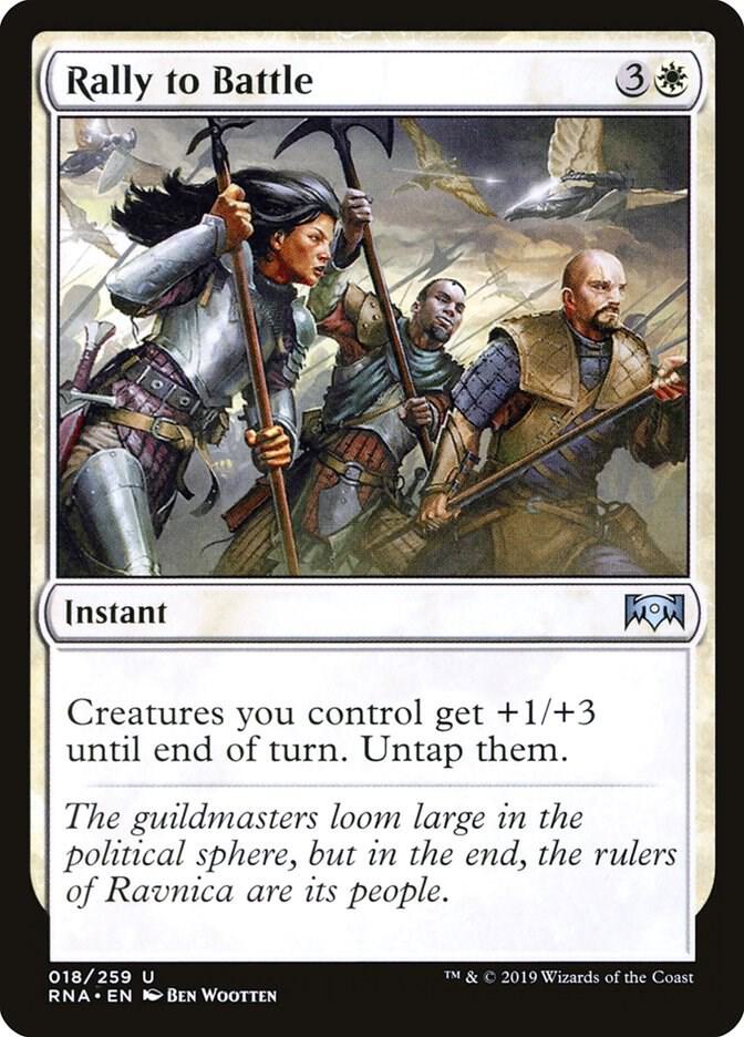 Rally to Battle 18 (Ravnica Allegiance)  - Foil | Good Games Adelaide SA