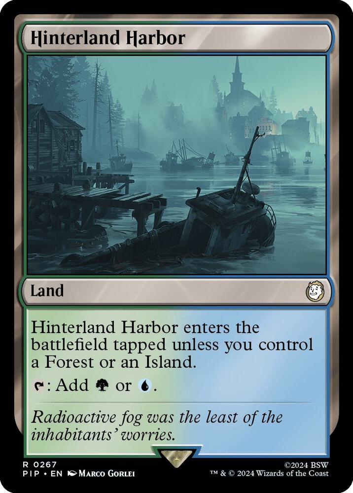 Hinterland Harbor 267 (Universes Beyond: Fallout)  - Foil | Good Games Adelaide SA