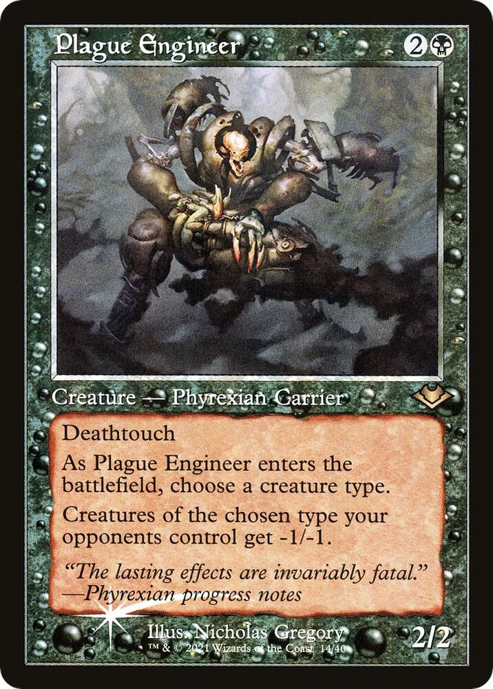 Plague Engineer 14/40 (Modern Horizons)  - Retro Foil | Good Games Adelaide SA