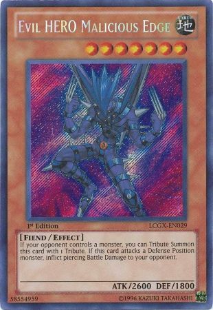 Evil HERO Malicious Edge [LCGX-EN029] Secret Rare | Good Games Adelaide SA