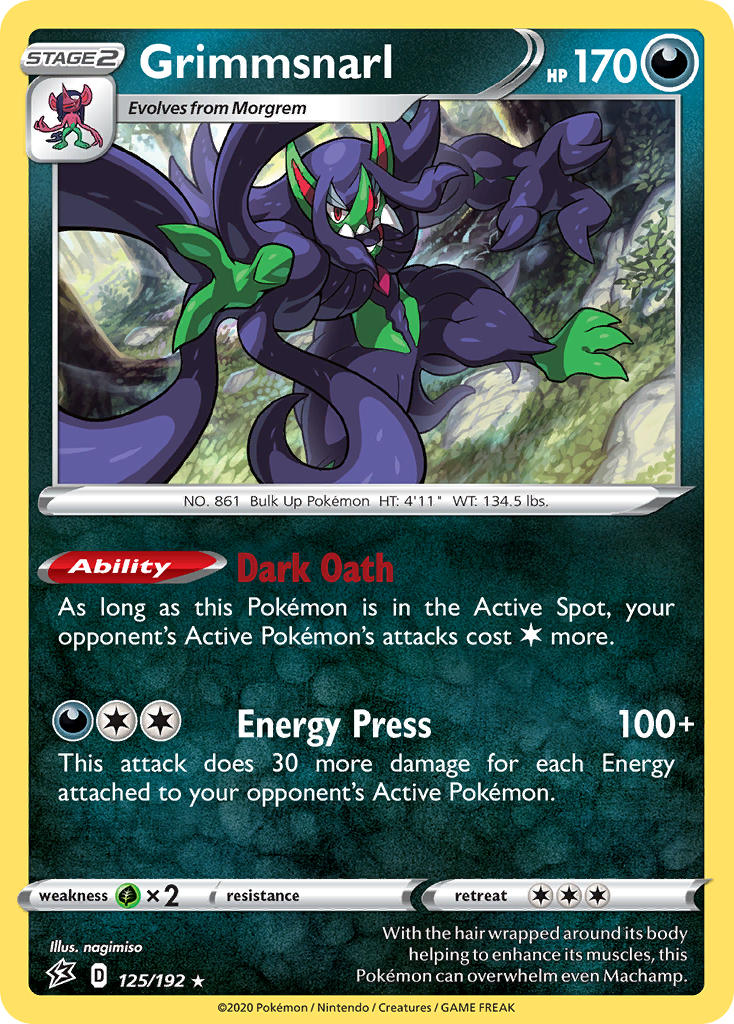Grimmsnarl (125/192) (Theme Deck Exclusive) [Sword & Shield: Rebel Clash] | Good Games Adelaide SA