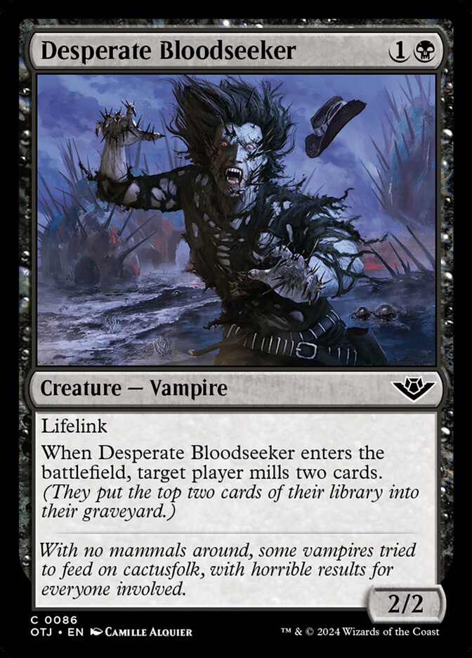 Desperate Bloodseeker 86 (Outlaws of Thunder Junction)  | Good Games Adelaide SA