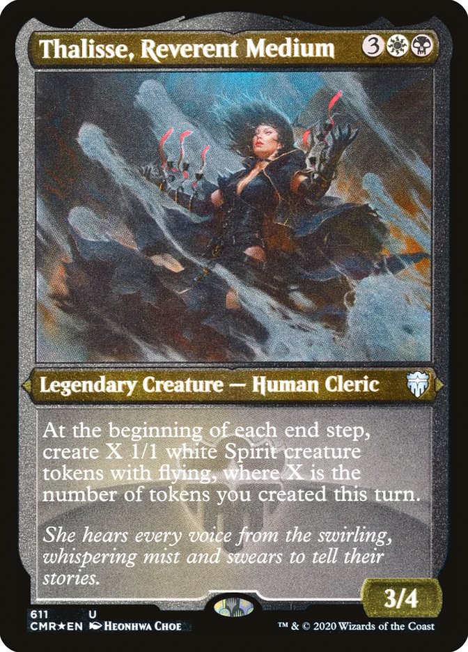 Thalisse, Reverent Medium (Foil Etched) [Commander Legends] | Good Games Adelaide SA