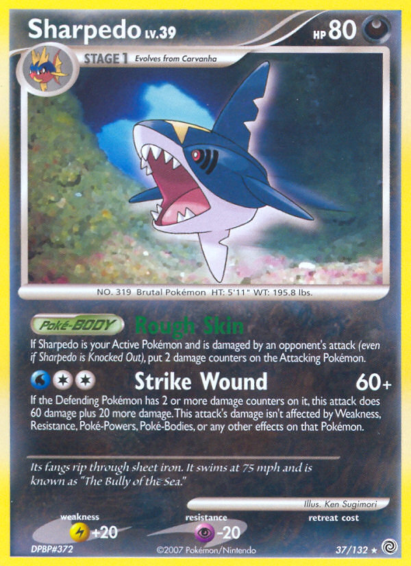Sharpedo (37/132) [Diamond & Pearl: Secret Wonders] | Good Games Adelaide SA