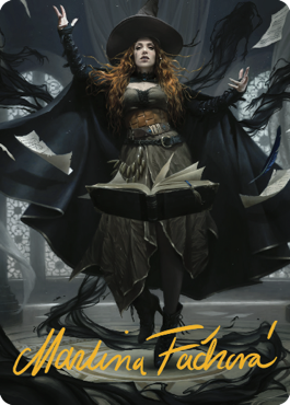 Tasha, the Witch Queen Art Card (41) (Gold-Stamped Signature) [Commander Legends: Battle for Baldur's Gate Art Series] | Good Games Adelaide SA