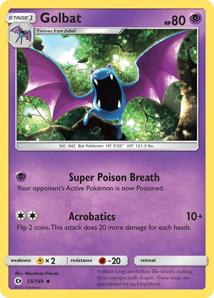 Golbat 55/149 (SM Base Set)  | Good Games Adelaide SA