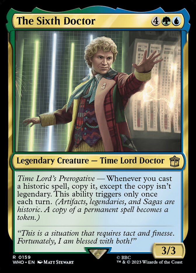 The Sixth Doctor 159 (Universes Beyond: Doctor Who)  | Good Games Adelaide SA
