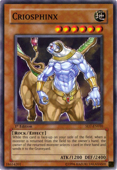 Criosphinx [SD7-EN010] Common | Good Games Adelaide SA