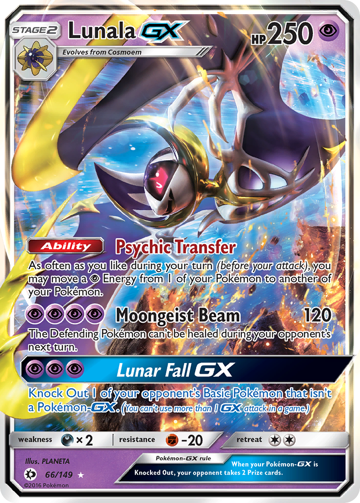 Lunala GX (66/149) [Sun & Moon: Base Set] | Good Games Adelaide SA