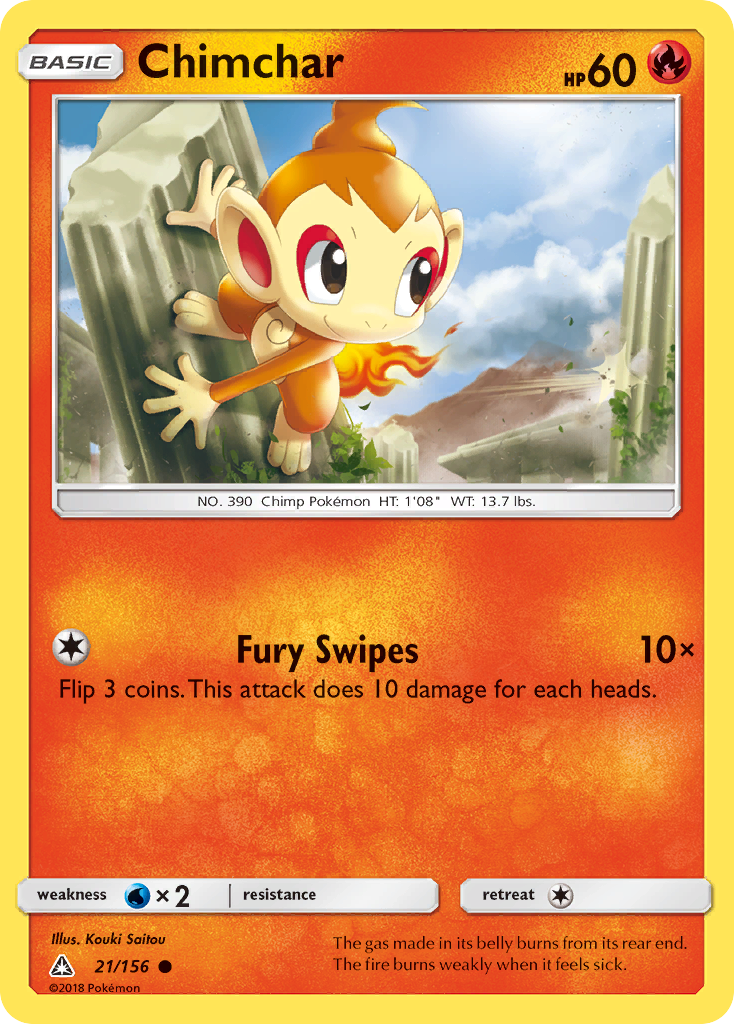 Chimchar (21/156) [Sun & Moon: Ultra Prism] | Good Games Adelaide SA