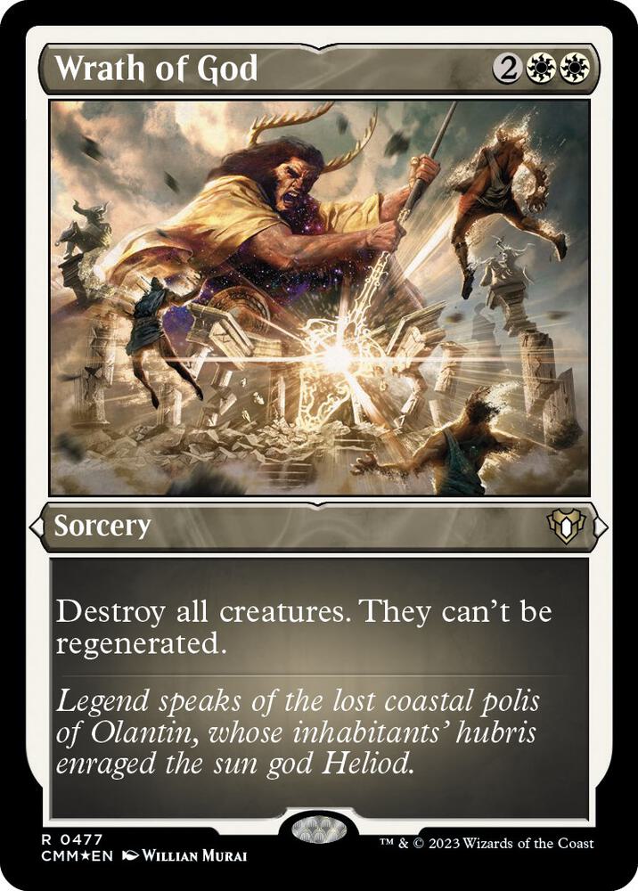 Wrath of God 477 (Commander Masters)  - Etched Foil | Good Games Adelaide SA