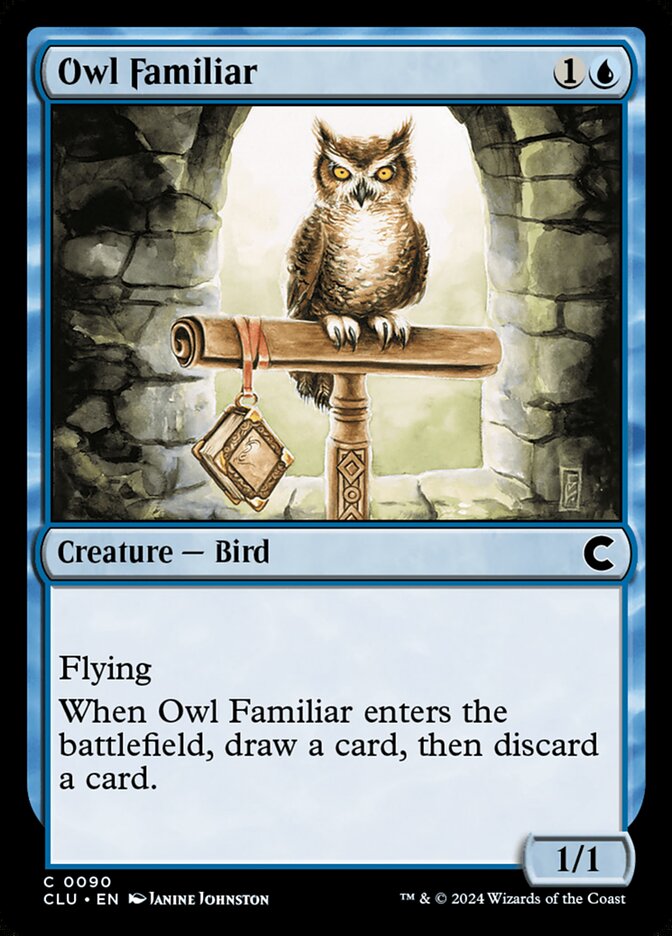 Owl Familiar 90 (Ravnica: Clue Edition)  | Good Games Adelaide SA