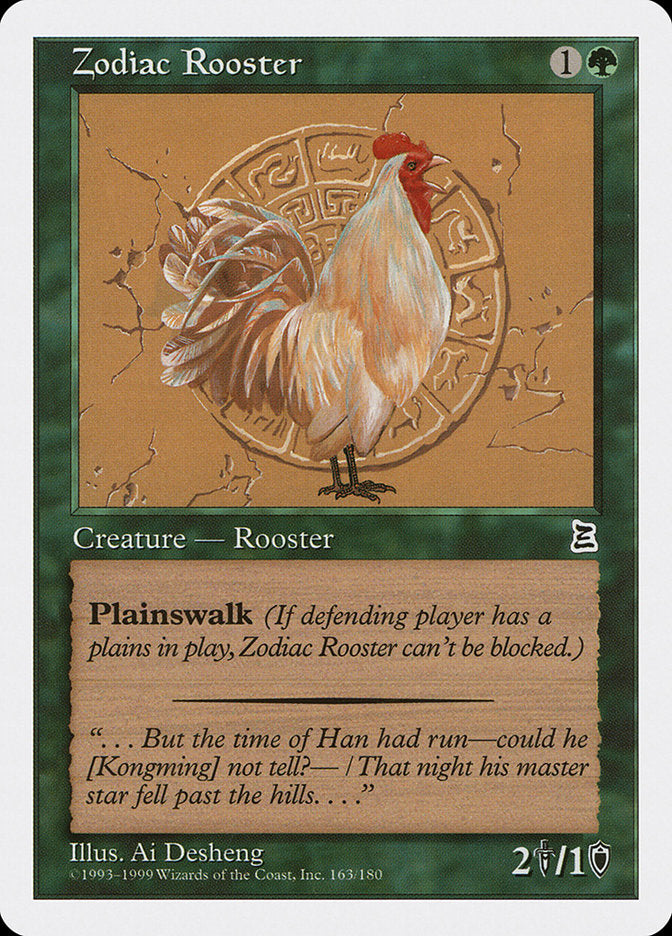 Zodiac Rooster 163 (Portal Three Kingdoms)  | Good Games Adelaide SA