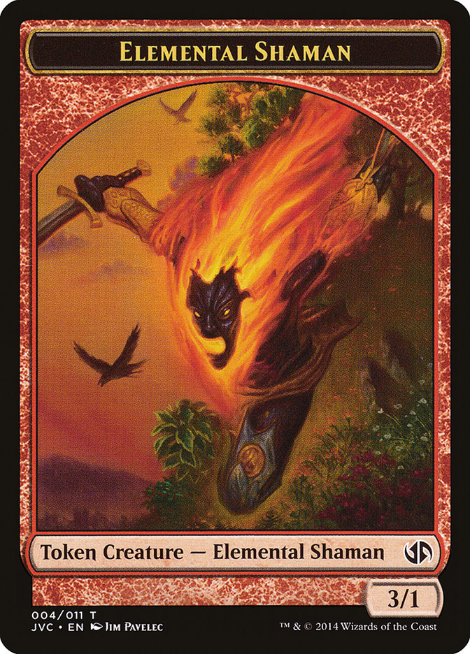 Elemental Shaman Token (Jace vs. Chandra) [Duel Decks Anthology Tokens] | Good Games Adelaide SA