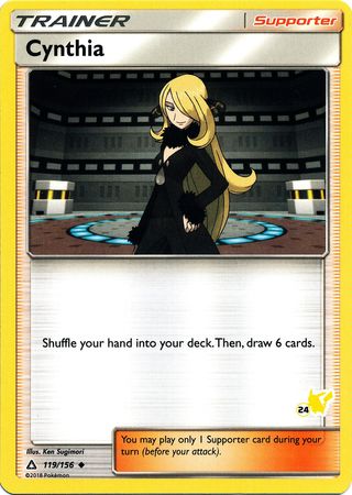 Cynthia (119/156) (Pikachu Stamp #24) [Battle Academy 2020] | Good Games Adelaide SA