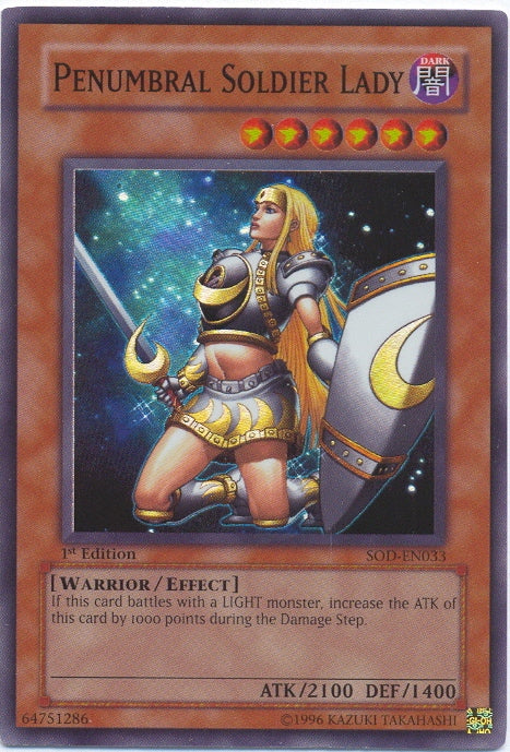 Penumbral Soldier Lady [SOD-EN033] Super Rare | Good Games Adelaide SA