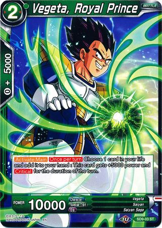 Vegeta, Royal Prince [SD9-03] | Good Games Adelaide SA