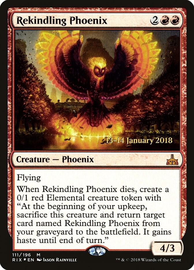 Rekindling Phoenix 111 (Prerelease Cards)  - Foil | Good Games Adelaide SA
