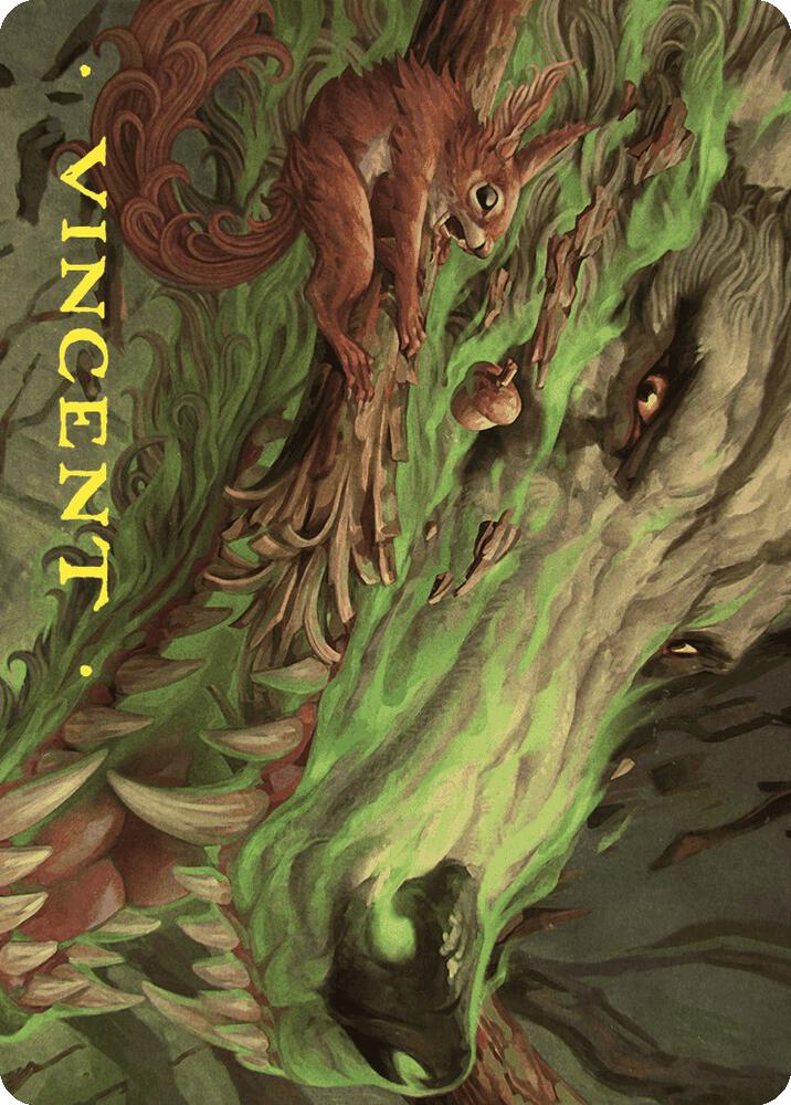 Leaping Ambush Art Card Gold Stamped Signature 26 (Art Series: Wilds of Eldraine)  | Good Games Adelaide SA