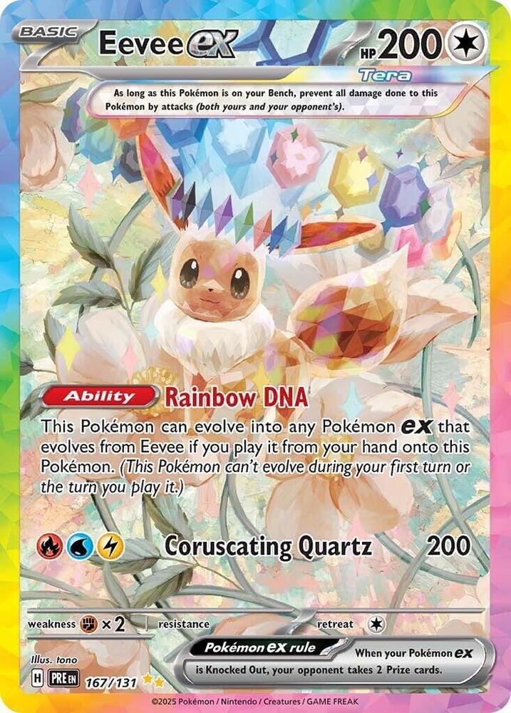 Eevee ex (167/131) [Scarlet & Violet: Prismatic Evolutions] | Good Games Adelaide SA