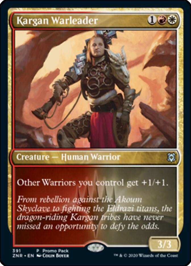 Kargan Warleader 391 (Promo Pack: Zendikar Rising)  | Good Games Adelaide SA