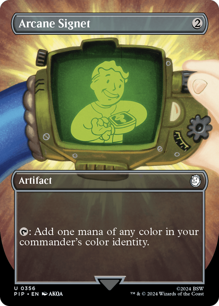 Arcane Signet (Borderless) [Fallout] | Good Games Adelaide SA