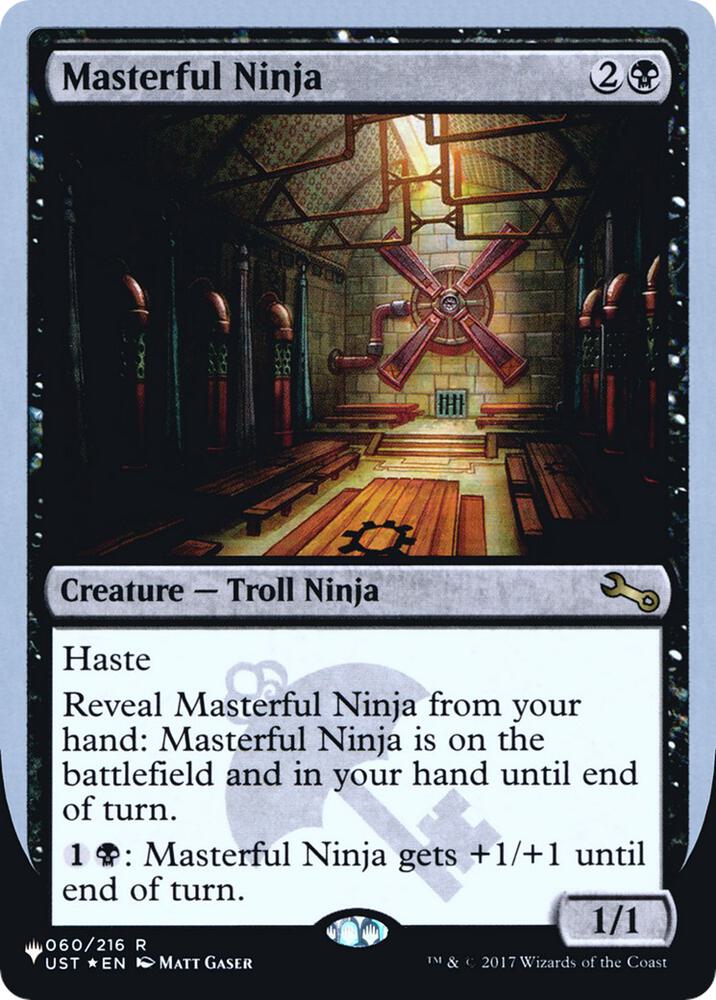 Masterful Ninja 060/216 (The List Reprints)  - Foil | Good Games Adelaide SA