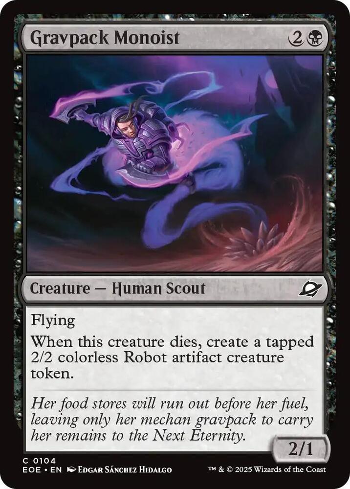 Gravpack Monoist 104 (Edge of Eternities)  - Foil | Good Games Adelaide SA