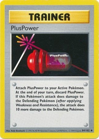 PlusPower (84/102) [Base Set Shadowless Unlimited] | Good Games Adelaide SA