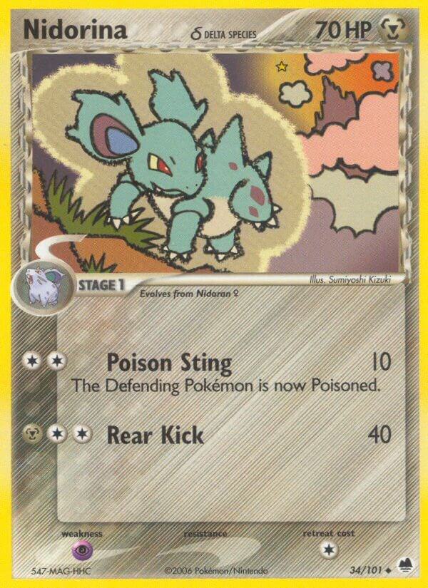 Nidorina Delta Species 34/101 (Dragon Frontiers)  | Good Games Adelaide SA