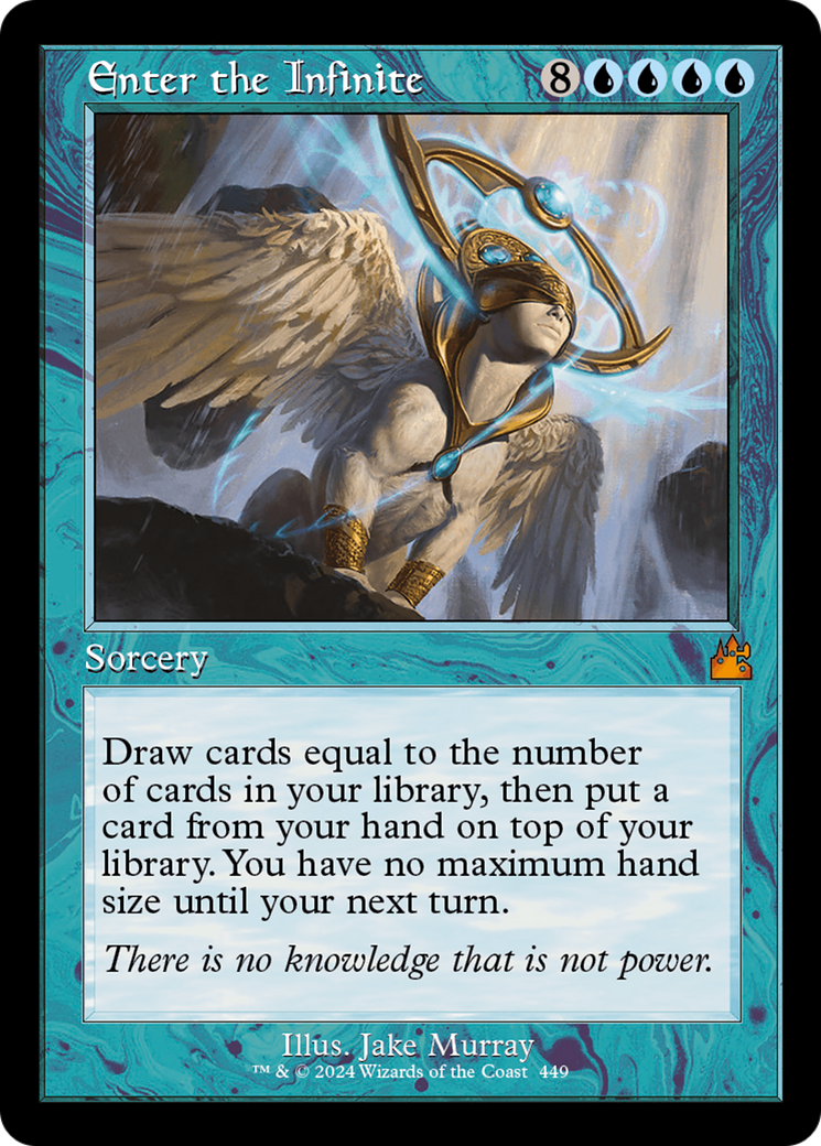 Enter the Infinite (Retro Frame) [Ravnica Remastered] | Good Games Adelaide SA