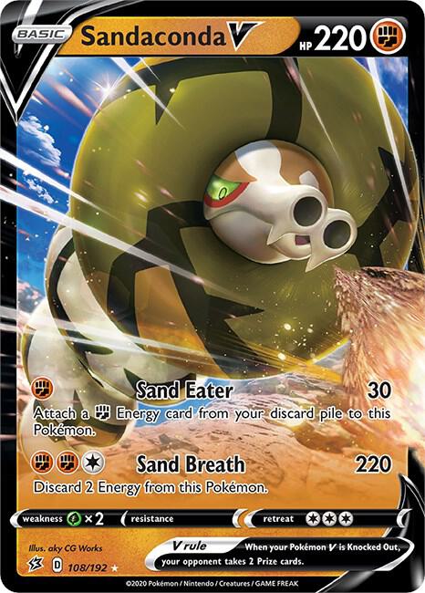 Sandaconda V 108/192 (SWSH02: Rebel Clash)  - Holofoil | Good Games Adelaide SA