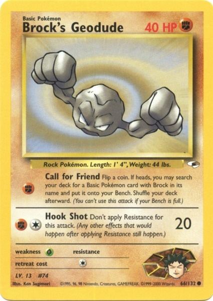 Brock's Geodude (66/132) [Gym Heroes Unlimited] | Good Games Adelaide SA