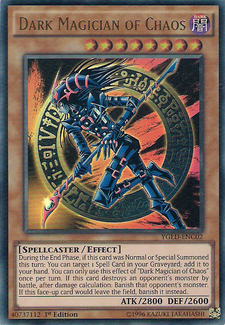 Dark Magician of Chaos [YGLD-ENC02] Ultra Rare | Good Games Adelaide SA