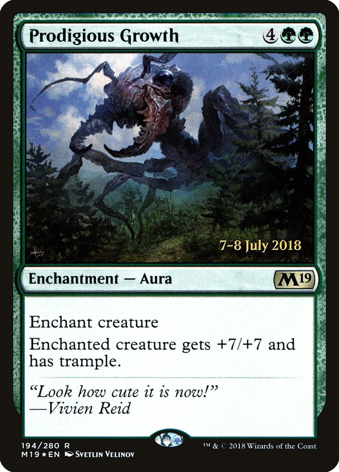 Prodigious Growth  [Core Set 2019 Prerelease Promos] | Good Games Adelaide SA