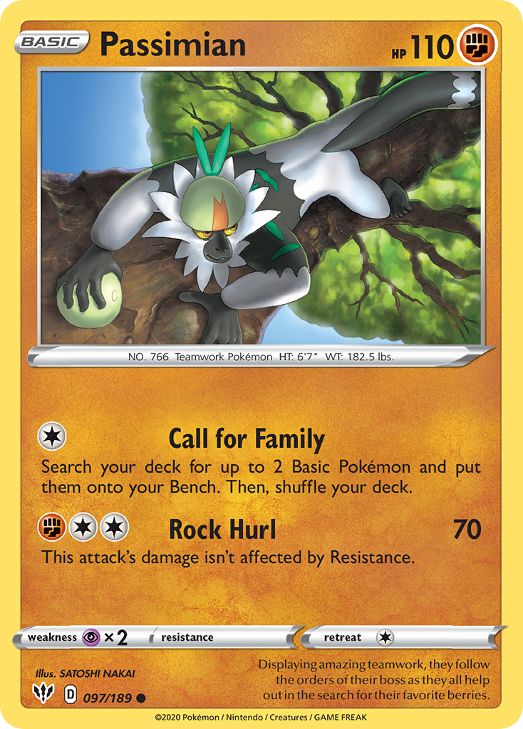 Passimian (097/189) [Sword & Shield: Darkness Ablaze] | Good Games Adelaide SA