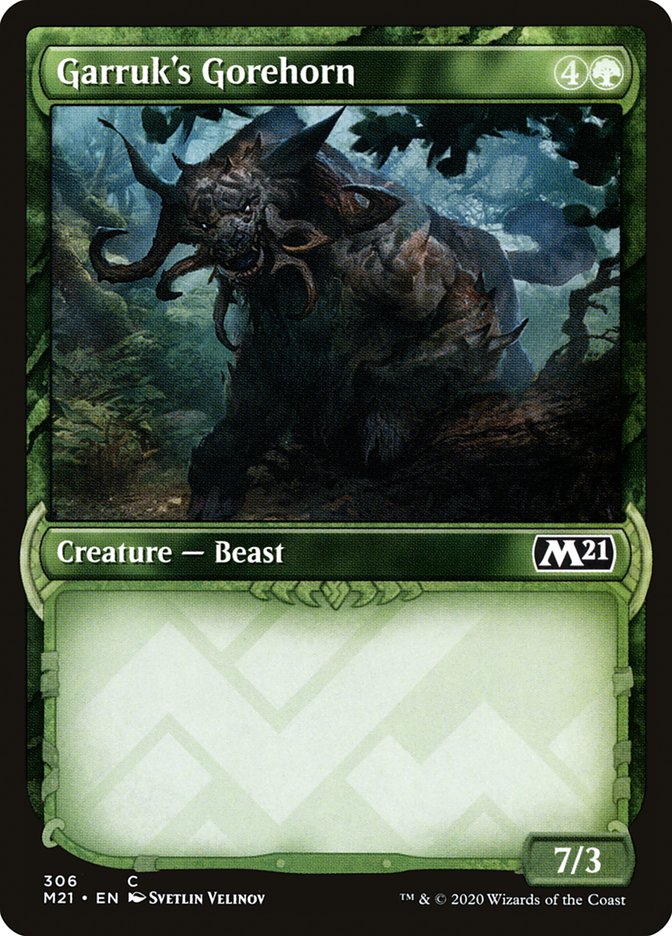 Garruk's Gorehorn (Showcase) [Core Set 2021] | Good Games Adelaide SA