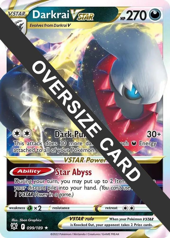 Darkrai VSTAR 099 189 099/189 (Jumbo Cards)  - Holofoil | Good Games Adelaide SA